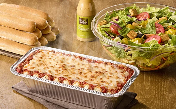 Family-Style Lasagna Bundle from Olive Garden menu serving 4 to 6 people