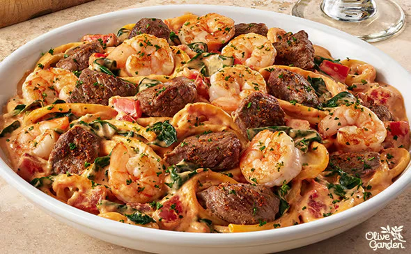 Calabrian Steak & Shrimp Bucatini