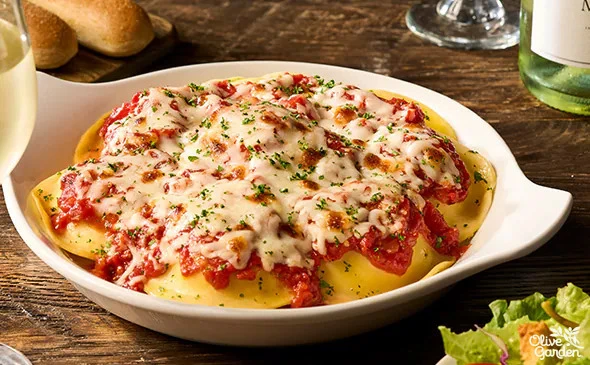 Cheese Ravioli filled with cheese