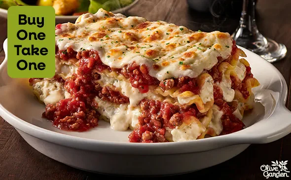 Lasagna Classico baked pasta from Olive Garden menu layered Italian dish