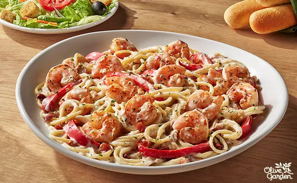 olive garden Chicken and Shrimp Carbonara