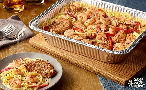 Chicken and Shrimp Carbonara (Serves 4 - 6)