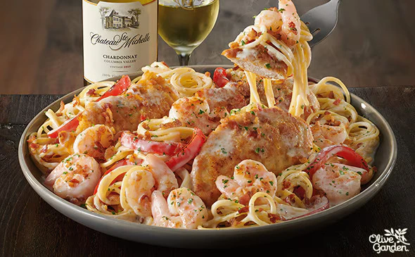 Chicken & Shrimp Carbonara