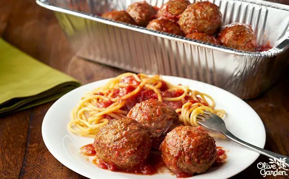 Italian meatballs at olive garden