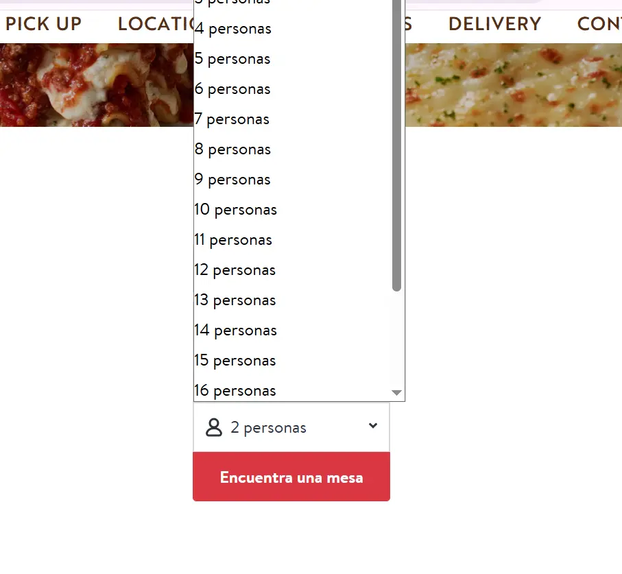Olive garden reservation large groups